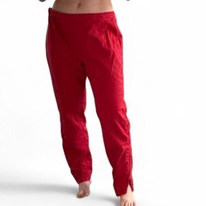 Love Moschino Red Cotton Blend Pants Size M Medium RARE